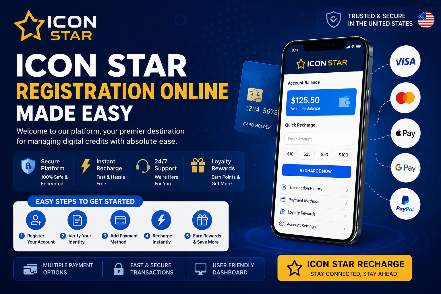 ICON STAR Registration Online Made Easy | Fast & Secure Icon Star Recharge